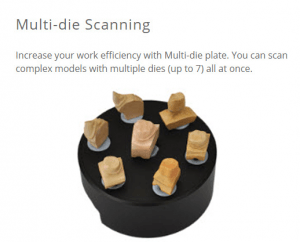 swing multi-die scanning